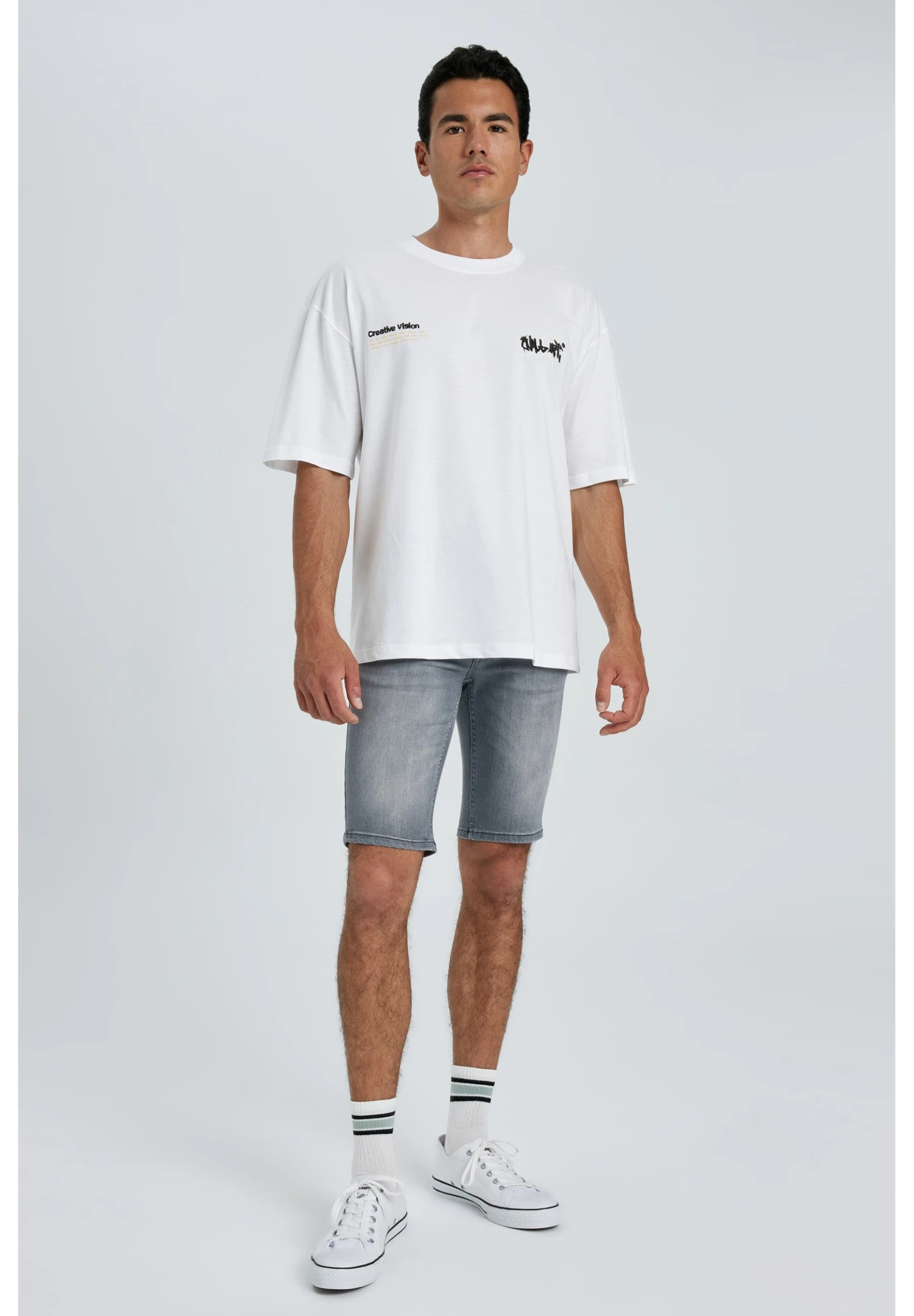 DeFacto Jeansshort - Grey 4 DeFacto Jeansshort - Grey - Afbeelding 2