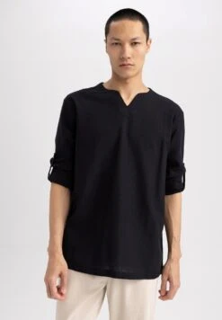 DeFacto Regular Fit- Longsleeve - Black