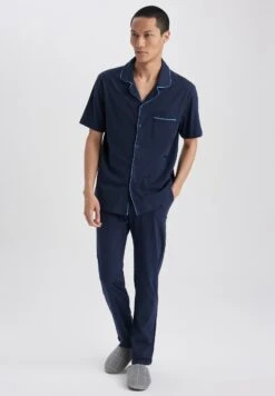 DeFacto Set Regular Fit - Pyjama - Navy