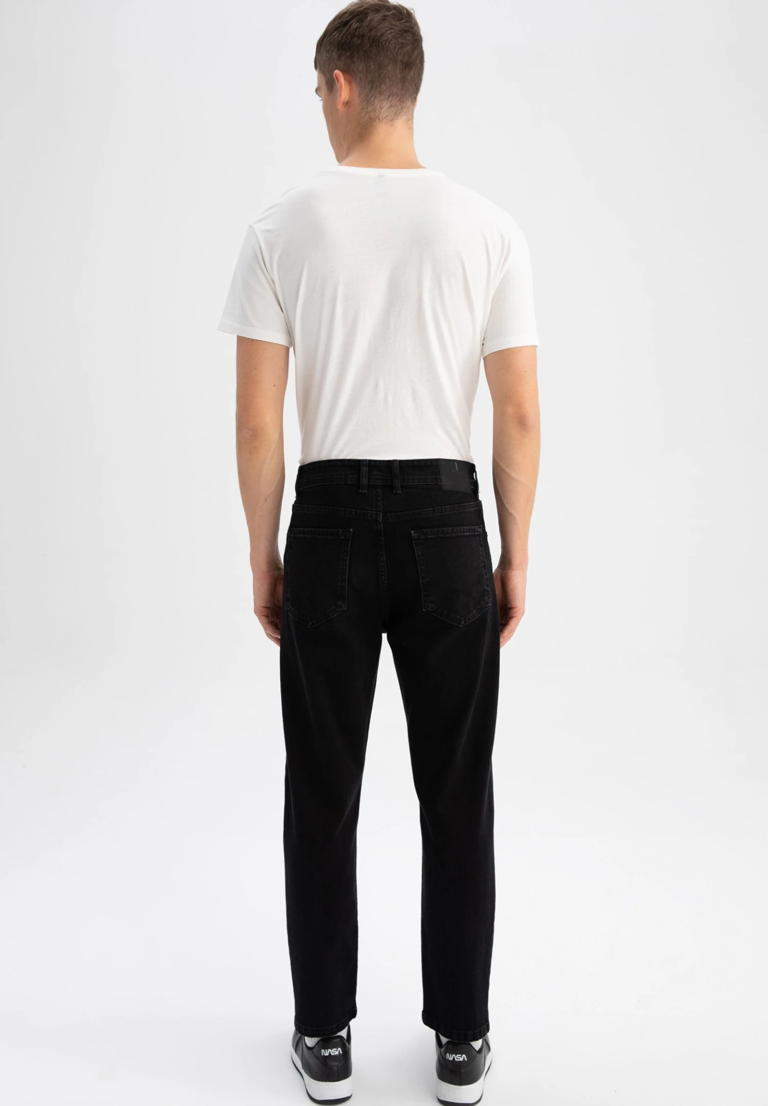 DeFacto Straight Leg Jeans - Black 5 DeFacto Straight Leg Jeans - Black - Afbeelding 3