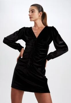 DeFacto Regular Fit - Jurk - Black