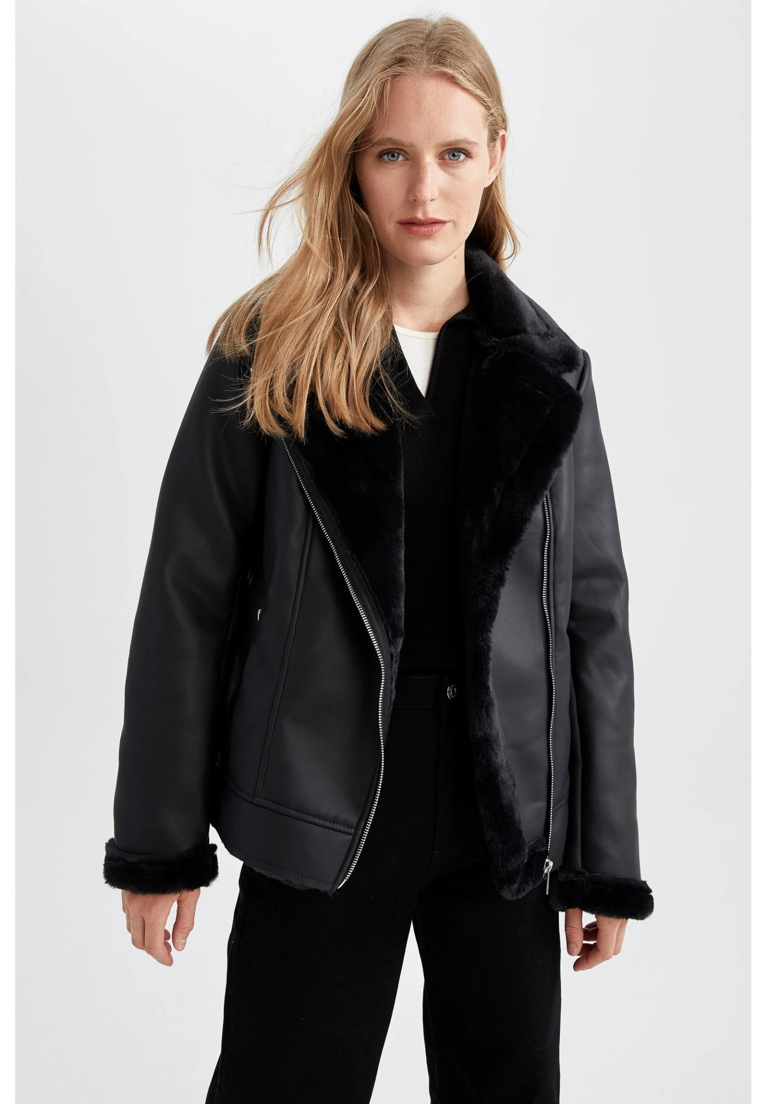 DeFacto Jas - Black 3 DeFacto Jas - Black