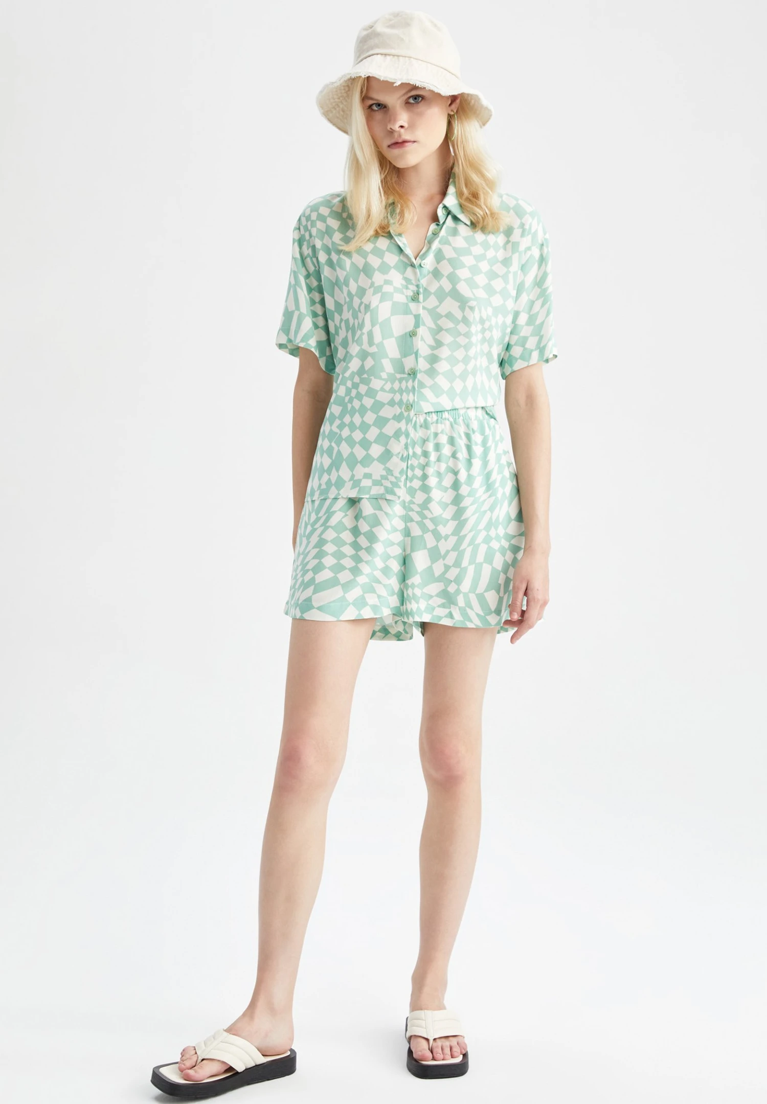 DeFacto Relax Fit - Shorts - Turquoise 4 DeFacto Relax Fit - Shorts - Turquoise - Afbeelding 2