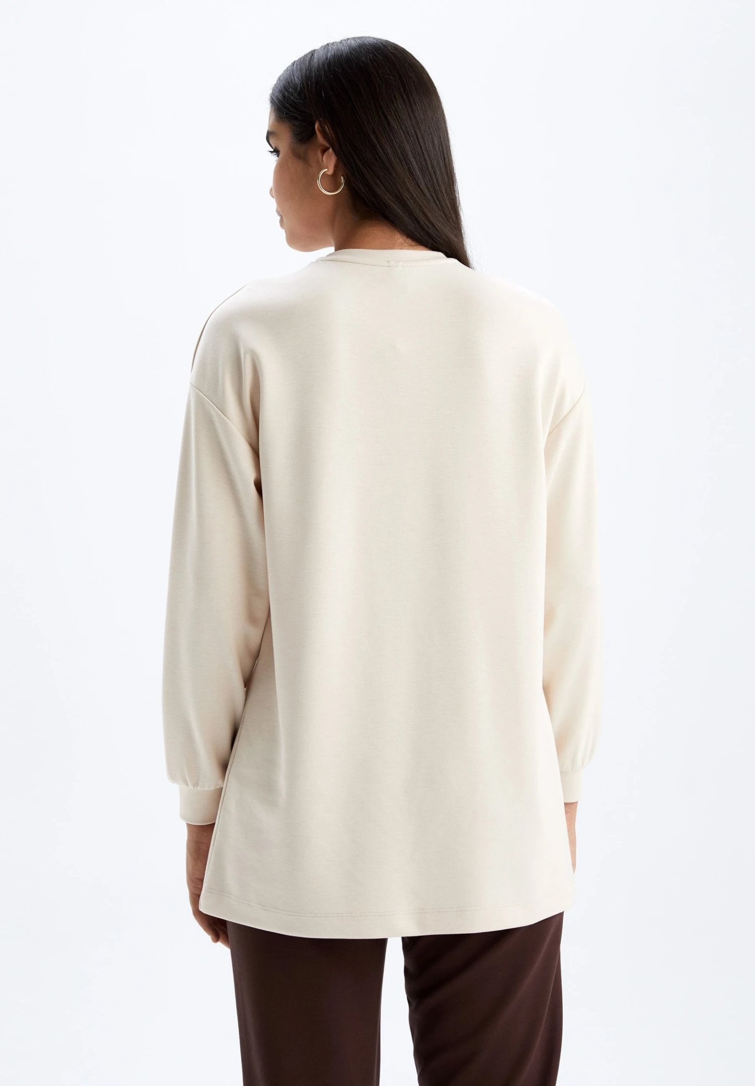 DeFacto Relax Fit T - Sweater - Beige 5 DeFacto Relax Fit T - Sweater - Beige - Afbeelding 3