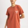 DeFacto T-Shirt Print - Orange 1 DeFacto T-Shirt Print - Orange -DeFacto e45b31cc7d5c4ae698de9d7b83db14b9