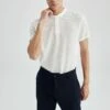 DeFacto Modern Fit- T-Shirt Basic - White 2 DeFacto Modern Fit- T-Shirt Basic - White -DeFacto e4ba73ce47c64f70bd3d68fff4427e6b