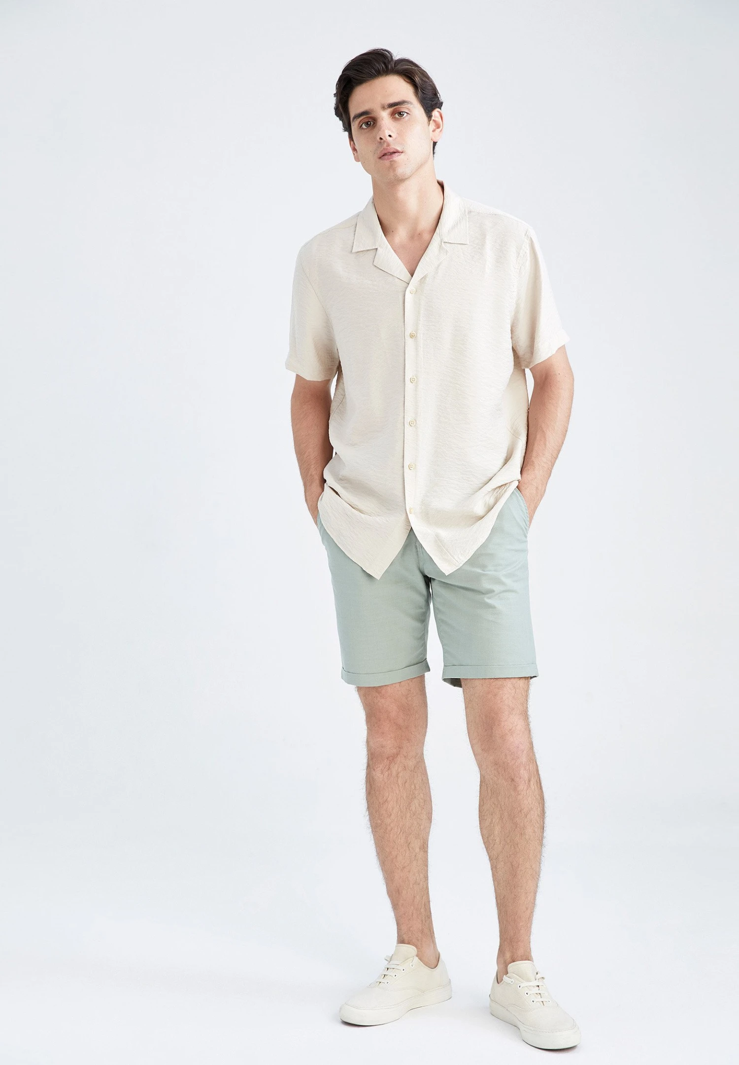 DeFacto Regular Fit - Shorts - Turquoise 4 DeFacto Regular Fit - Shorts - Turquoise - Afbeelding 2