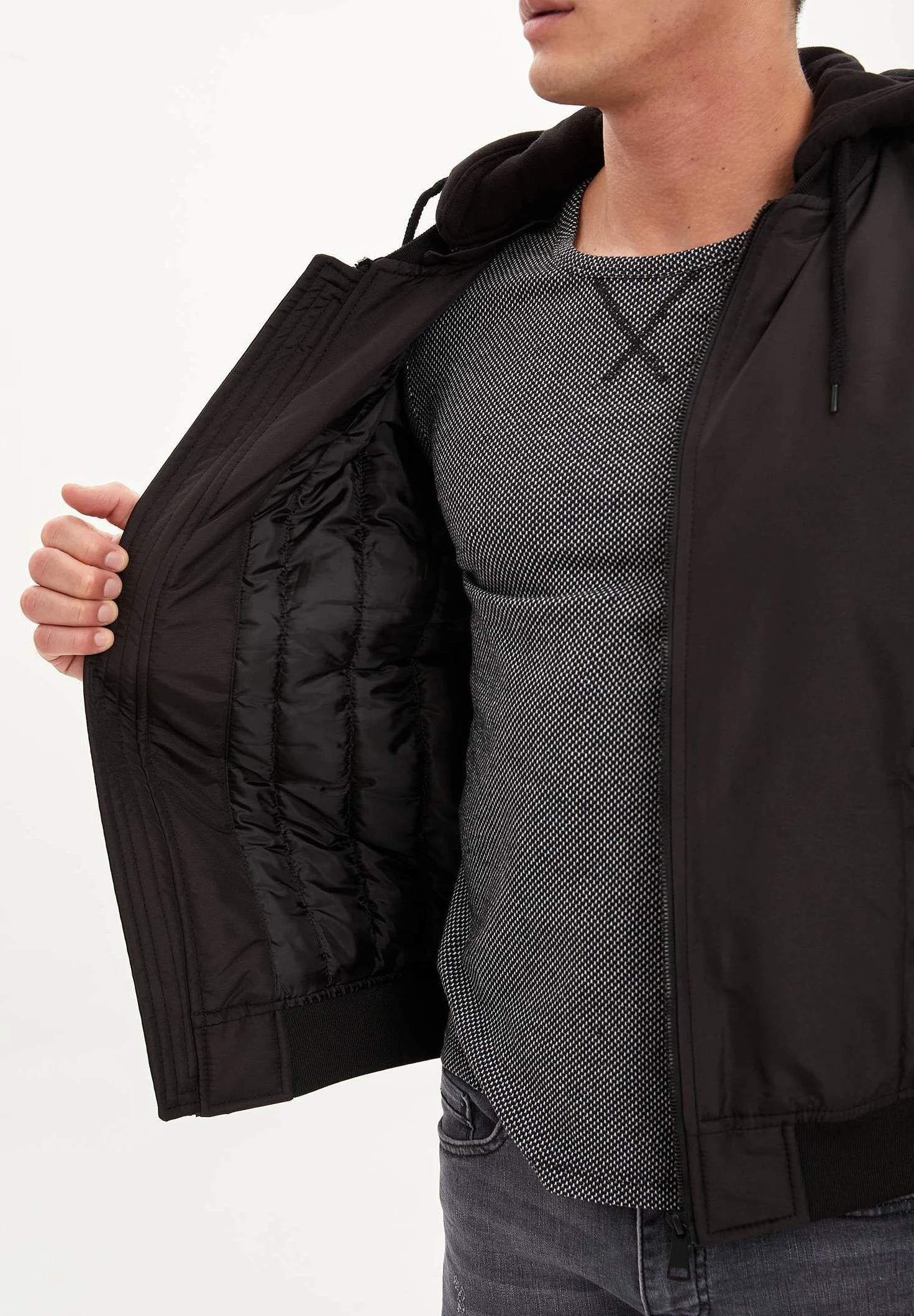 DeFacto Jas - Black 6 DeFacto Jas - Black - Afbeelding 4