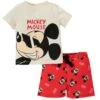 DeFacto 2 Pack Mickey & Minnie Regular Fit Set - Shorts - Ecru 1 DeFacto 2 Pack Mickey & Minnie Regular Fit Set - Shorts - Ecru -DeFacto e59c95e476794539ad8269aa3ebad7ef