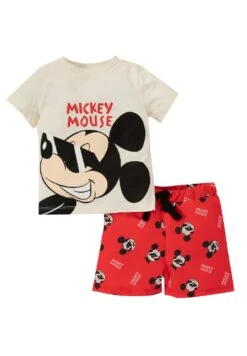 DeFacto 2 Pack Mickey & Minnie Regular Fit Set - Shorts - Ecru