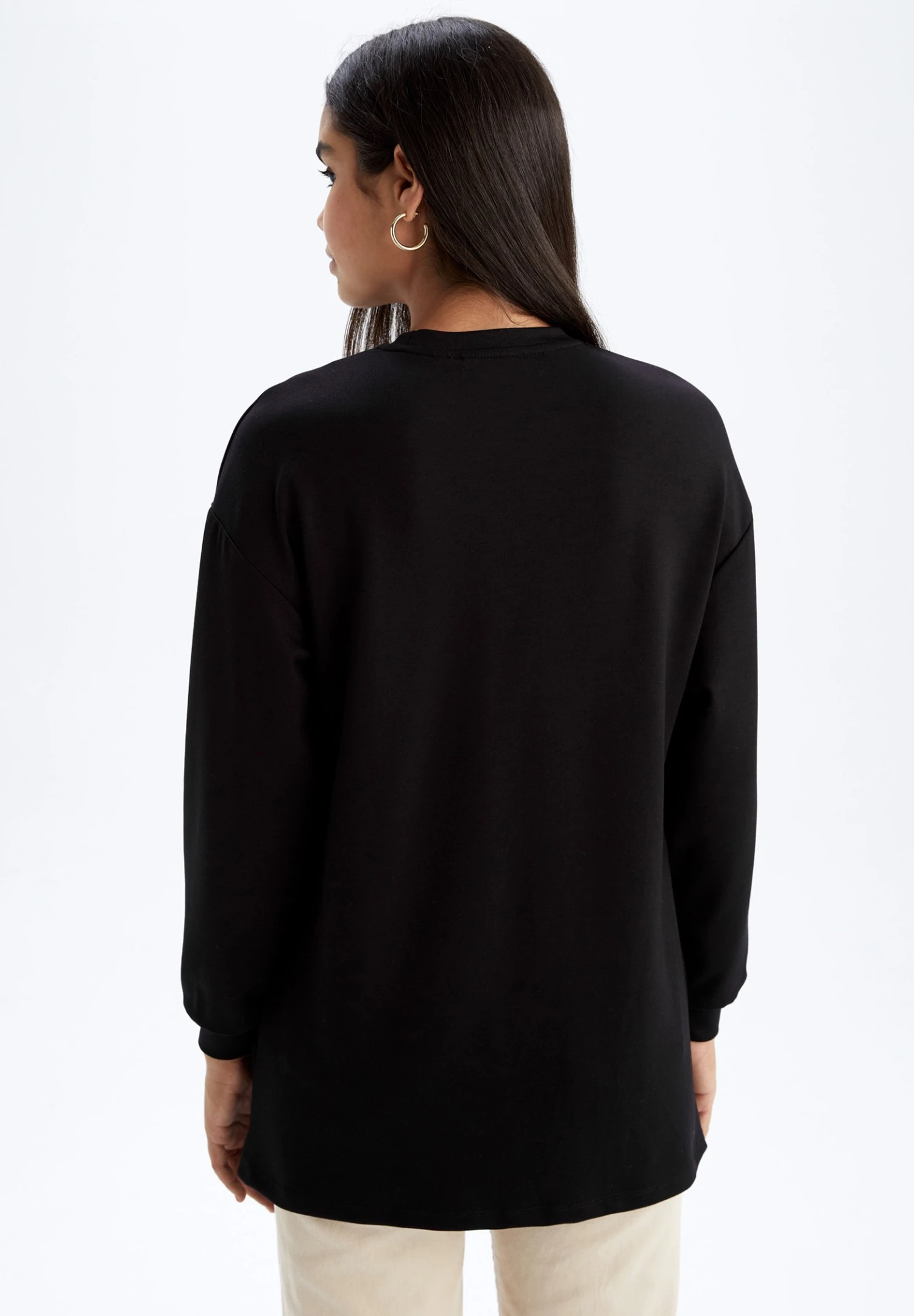 DeFacto Relax Fit - Sweater - Black 5 DeFacto Relax Fit - Sweater - Black - Afbeelding 3