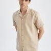 DeFacto Regular Fit - Overhemd - Beige -DeFacto e6a8e4b927ae426e84e352da7c41dc88