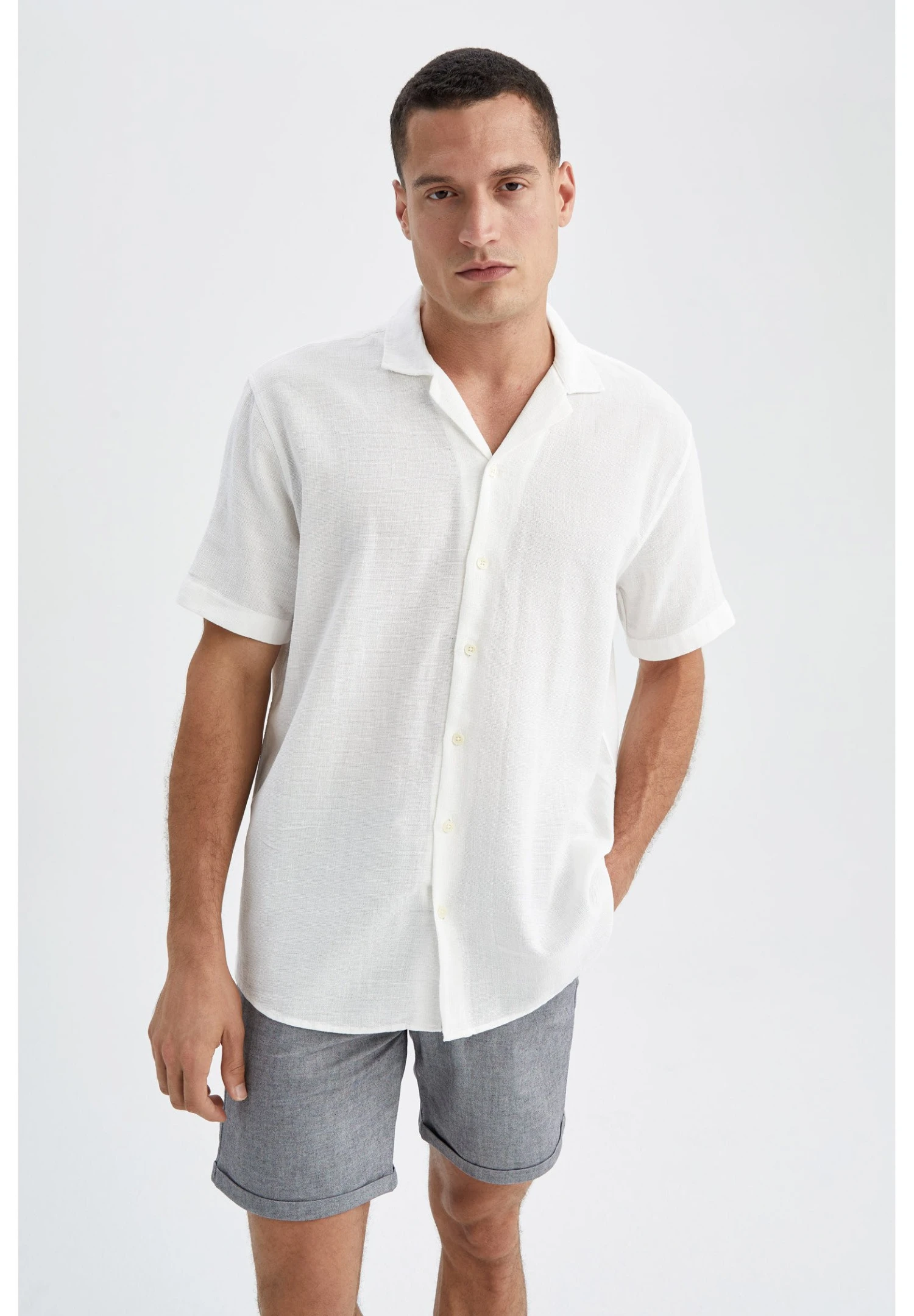 DeFacto Regular Fit - Overhemd - White 3 DeFacto Regular Fit - Overhemd - White