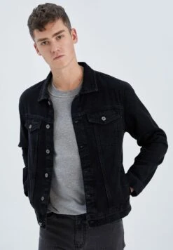 DeFacto Slim Fit - Spijkerjas - Black