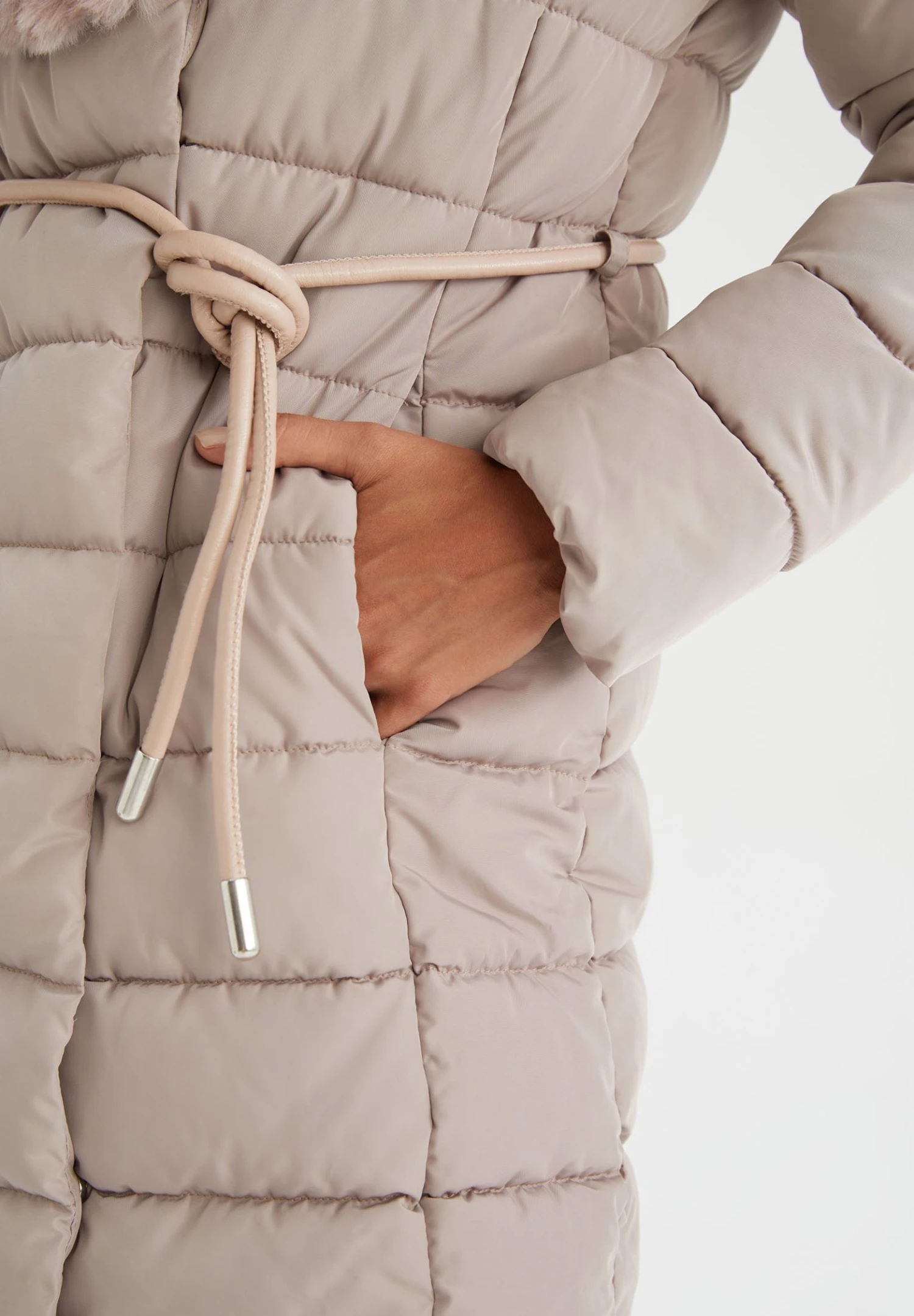 DeFacto Regular Fit - Winterjas - Beige 6 DeFacto Regular Fit - Winterjas - Beige - Afbeelding 4