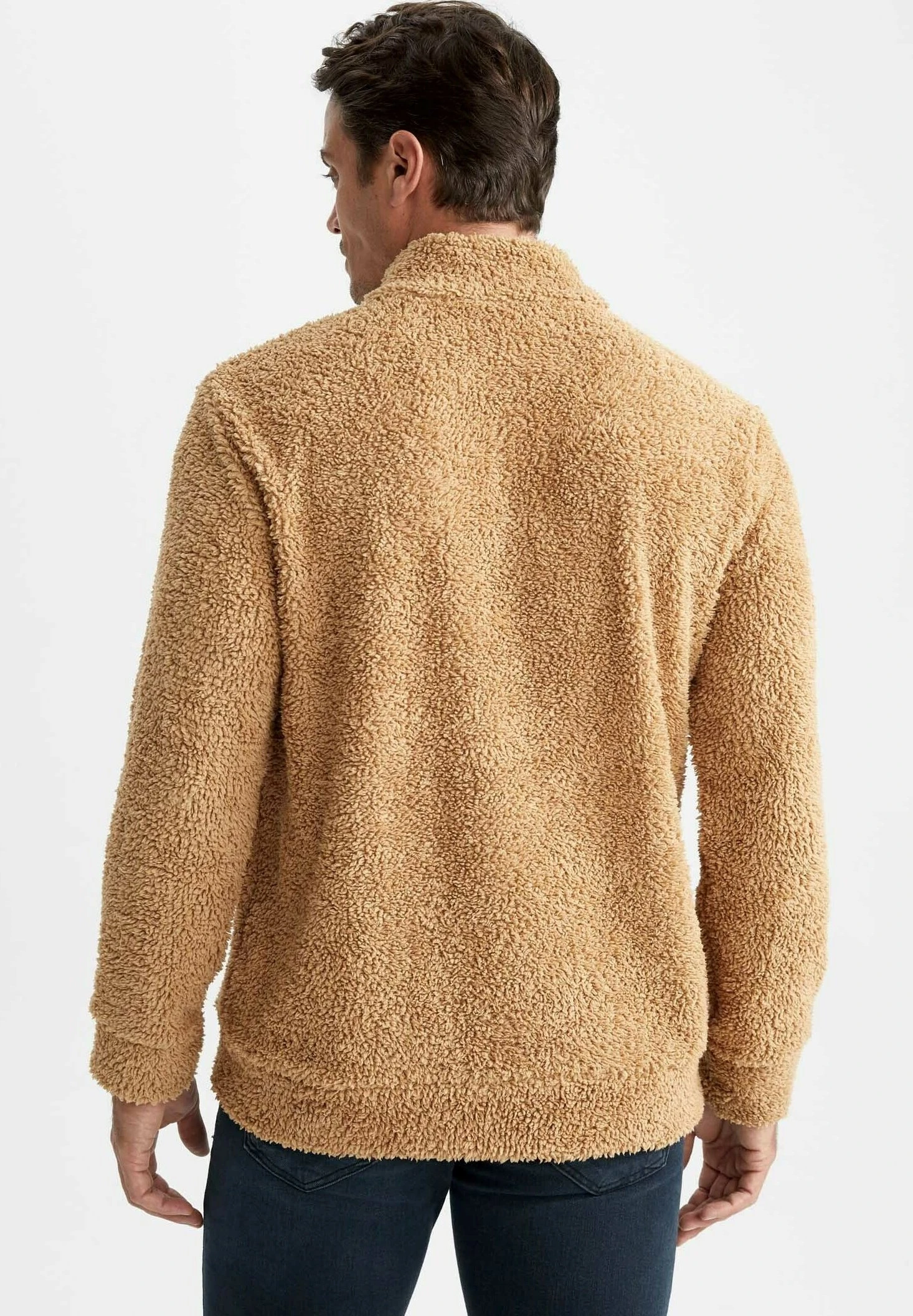 DeFacto Regular Fit - Sweater Met Rits - Beige 5 DeFacto Regular Fit - Sweater Met Rits - Beige - Afbeelding 3