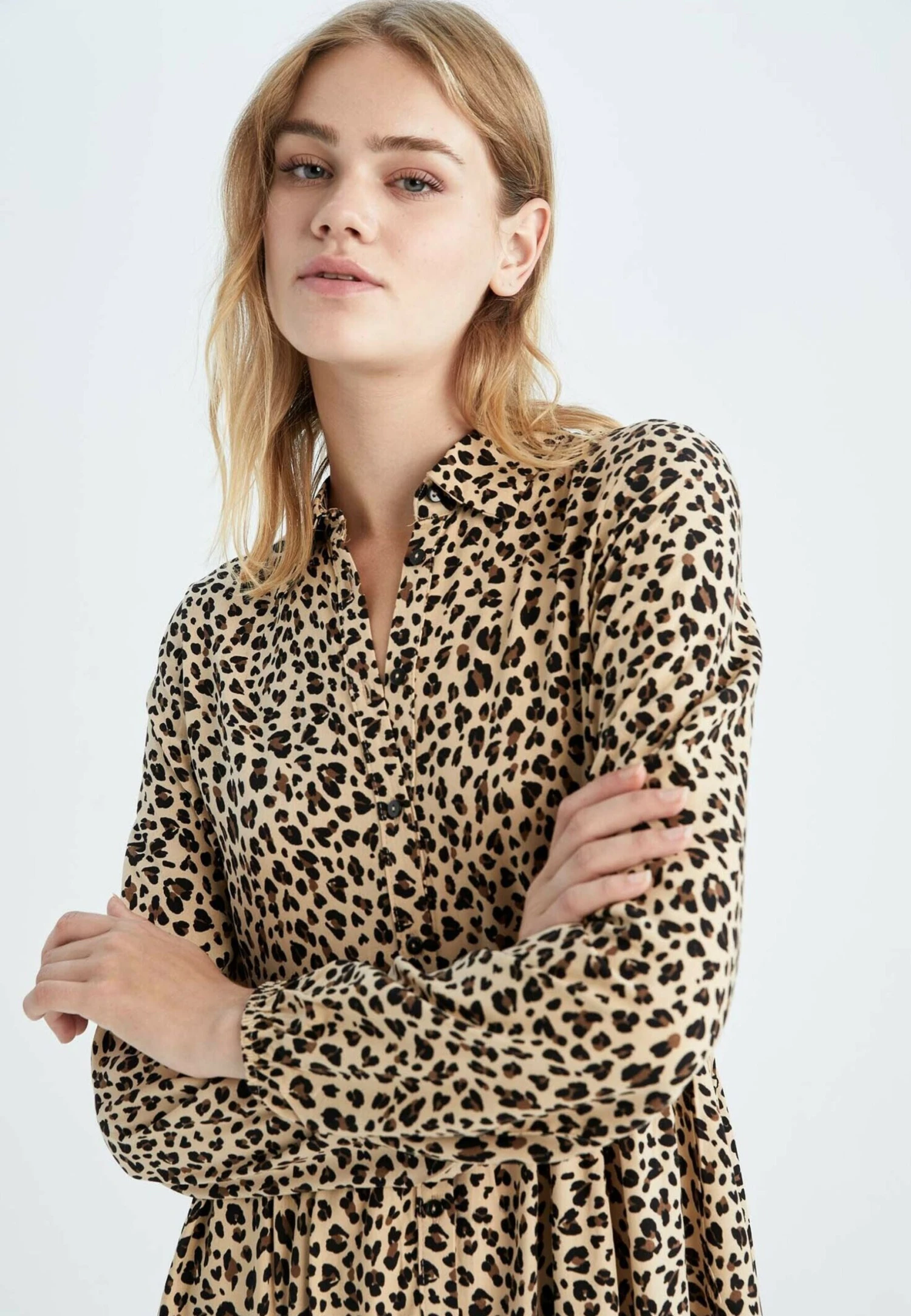 DeFacto Tiered - Blousejurk - Beige 6 DeFacto Tiered - Blousejurk - Beige - Afbeelding 4