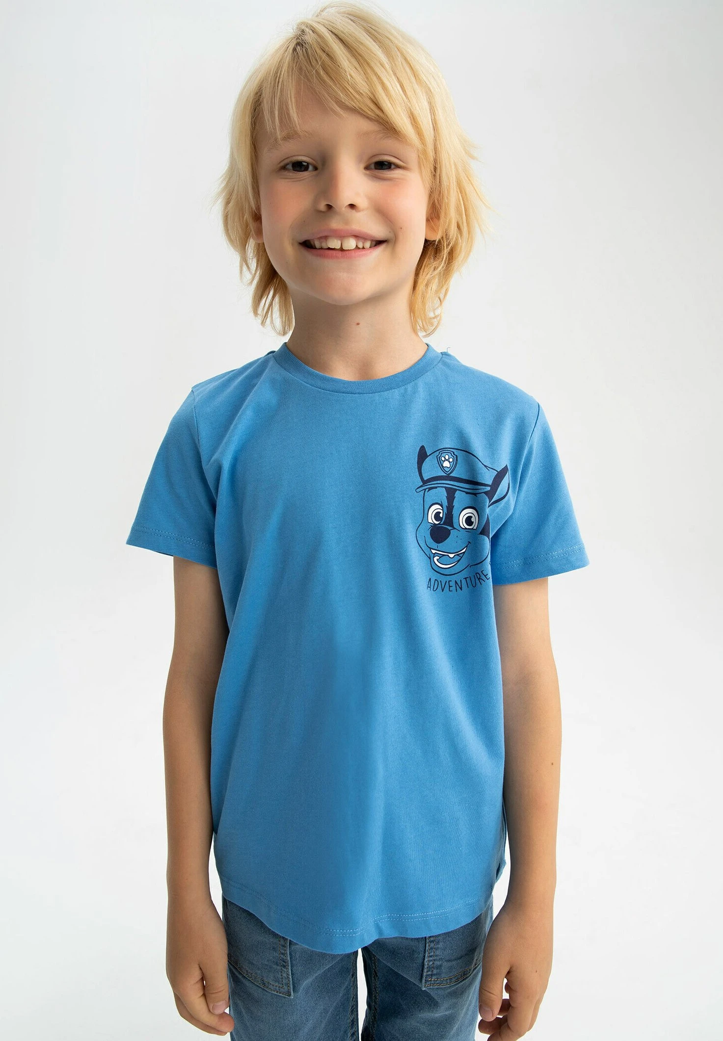 DeFacto Paw Patrol Series Regular Fit - T-Shirt Print - Blue 4 DeFacto Paw Patrol Series Regular Fit - T-Shirt Print - Blue - Afbeelding 2