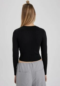 DeFacto Slim Fit- Trui - Black -DeFacto e9a41a9bfa8c4f47b6e0e7b4a769dfa6