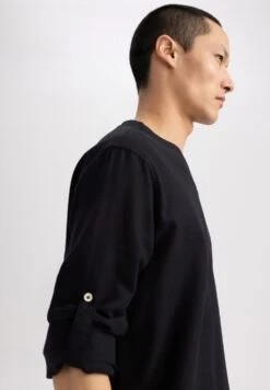 DeFacto Regular Fit- Longsleeve - Black -DeFacto e9b64ebf351f492c8ea99d94fcf94823