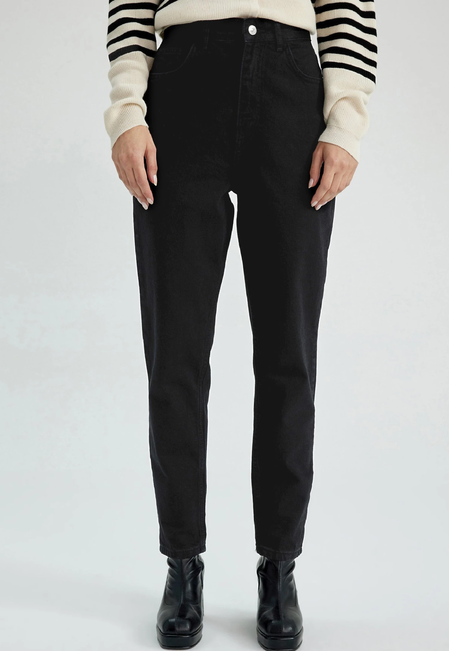 DeFacto Slim Fit Jeans - Black 3 DeFacto Slim Fit Jeans - Black