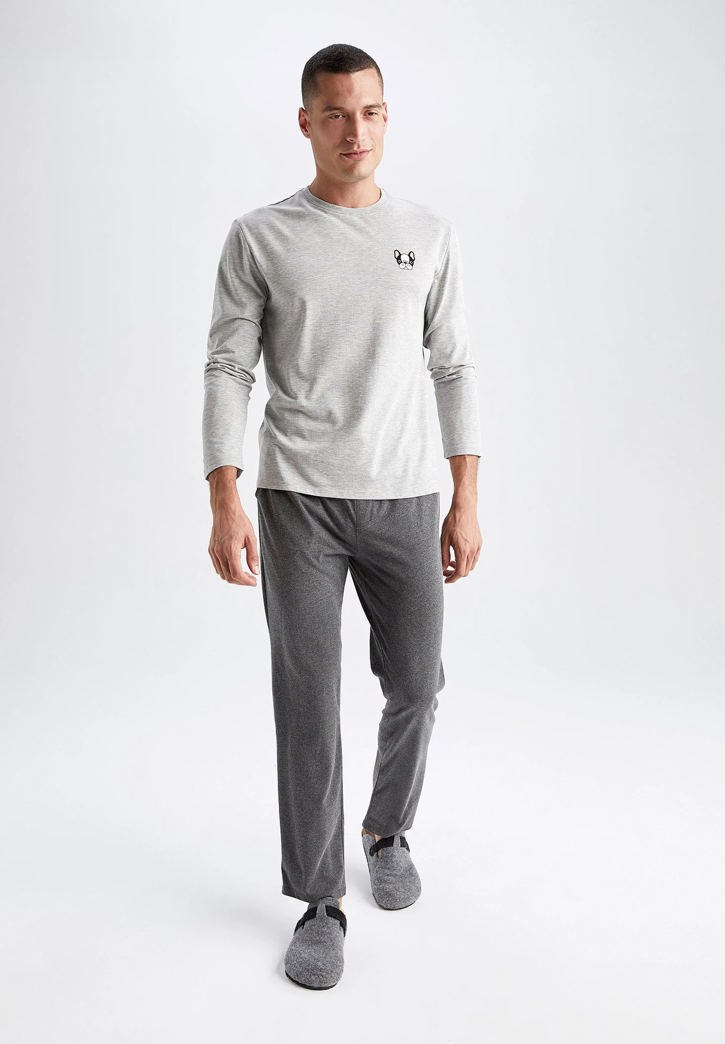 DeFacto Regular Fit - Pyjamabroek - Anthracite 4 DeFacto Regular Fit - Pyjamabroek - Anthracite - Afbeelding 2