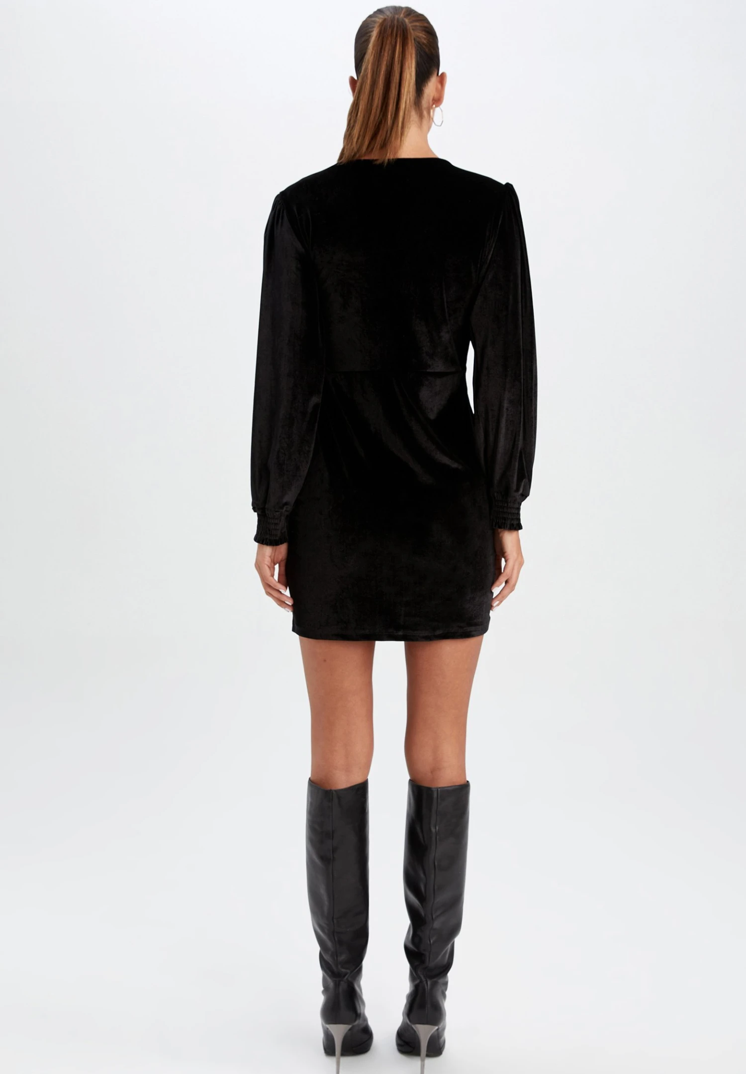 DeFacto Regular Fit - Jurk - Black 5 DeFacto Regular Fit - Jurk - Black - Afbeelding 3