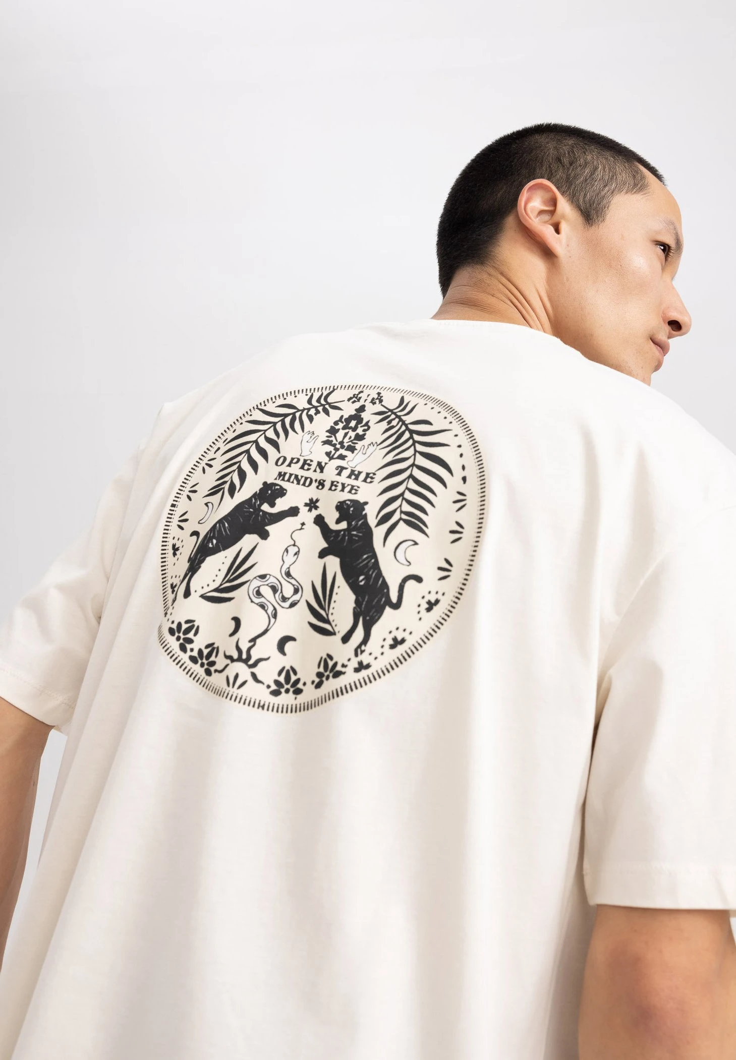 DeFacto T-Shirt Print - Beige 6 DeFacto T-Shirt Print - Beige - Afbeelding 4