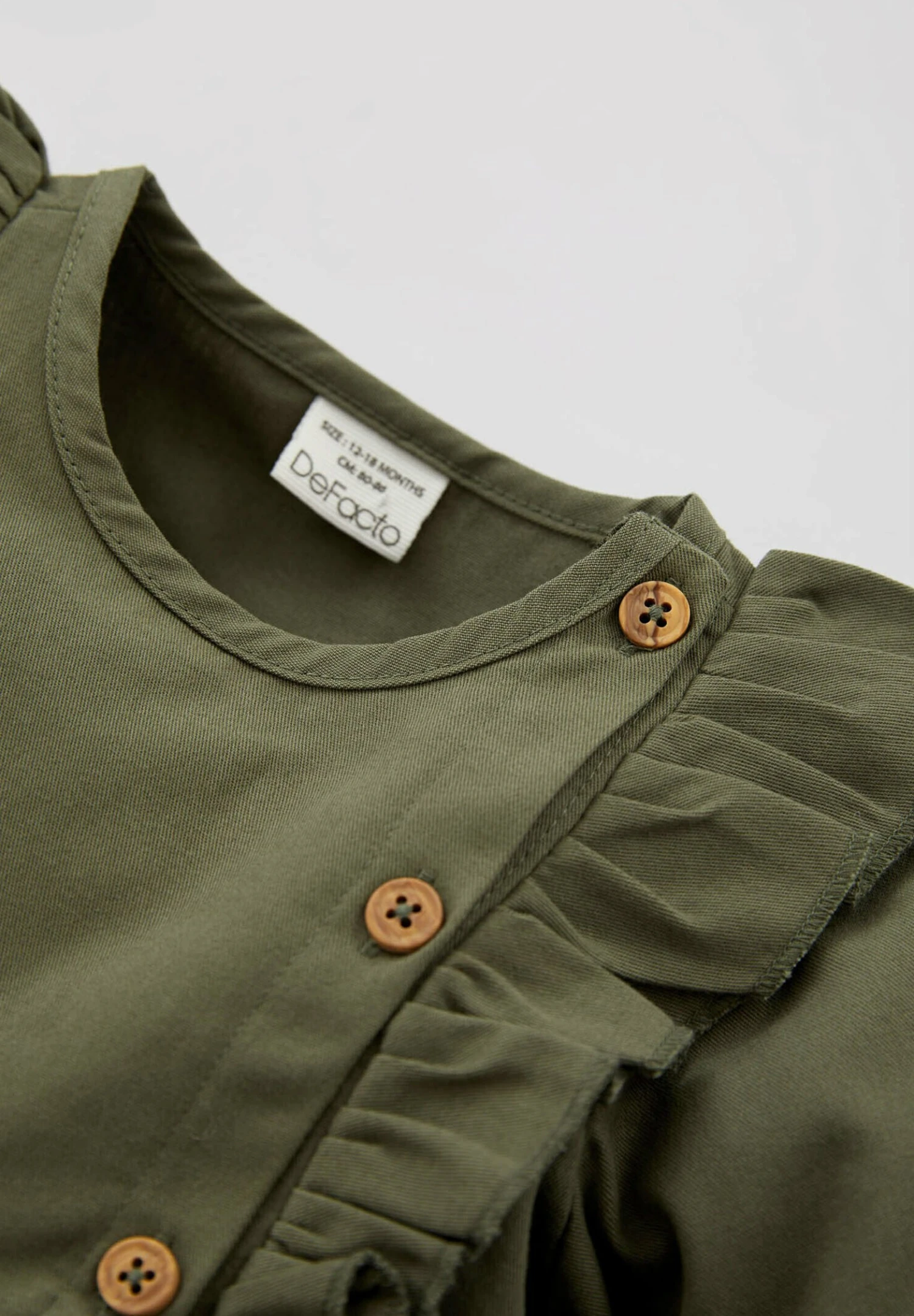 DeFacto Regular Fit - Jurk - Khaki 5 DeFacto Regular Fit - Jurk - Khaki - Afbeelding 3