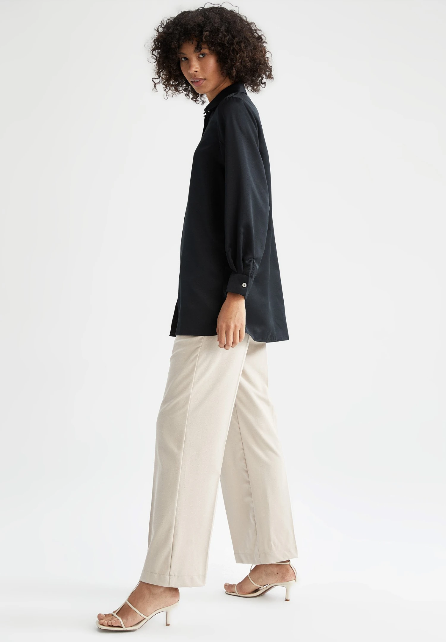 DeFacto Overhemdblouse - Black 4 DeFacto Overhemdblouse - Black - Afbeelding 2