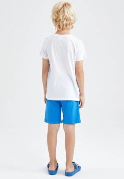 DeFacto Set Regular Fit - Shorts - White -DeFacto eac658c0fc5c449e8801d180757fc66a