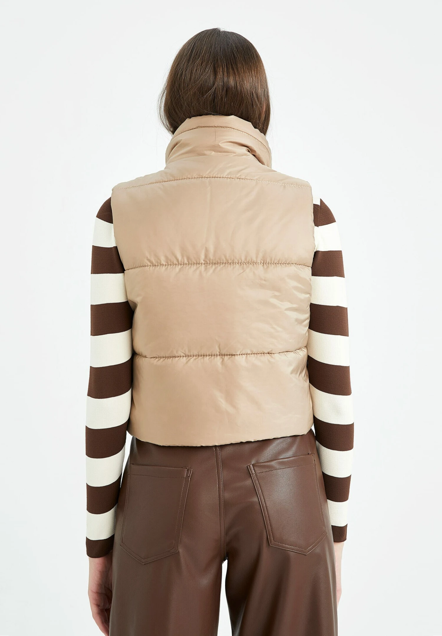 DeFacto Slim Fit - Bodywarmer - Beige 5 DeFacto Slim Fit - Bodywarmer - Beige - Afbeelding 3