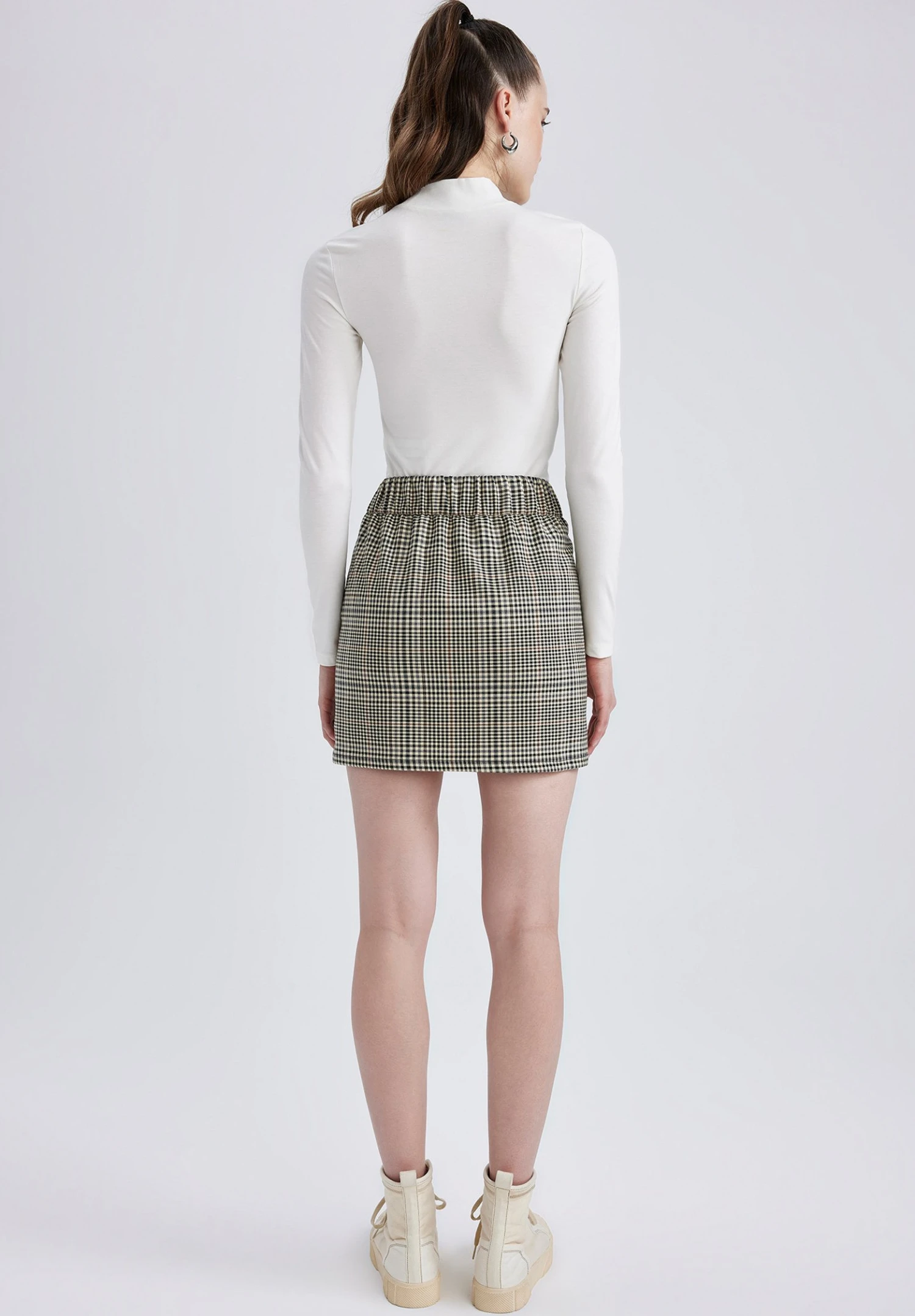 DeFacto A-Lijn Rok - Brown 5 DeFacto A-Lijn Rok - Brown - Afbeelding 3