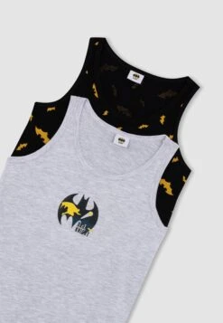 DeFacto 2Pack Dc Batman Regular Fit - Pyjamashirt - Grey -DeFacto eb15d1d1583347eda3e8db63679988b0