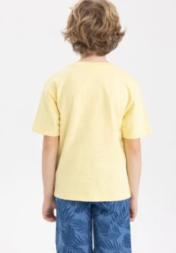 DeFacto T-Shirt Basic - Yellow 8 DeFacto T-Shirt Basic - Yellow -DeFacto ec20403b01e8400c959fd75bf7f85ff8