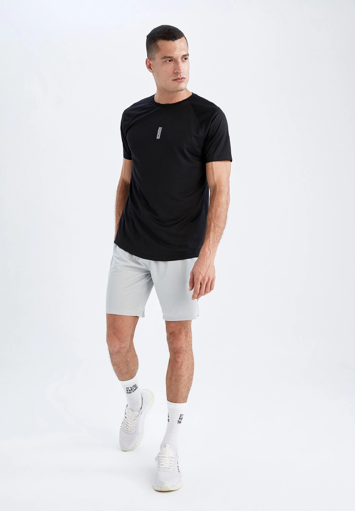 DeFacto Slim Fit - T-Shirt Print - Black 4 DeFacto Slim Fit - T-Shirt Print - Black - Afbeelding 2