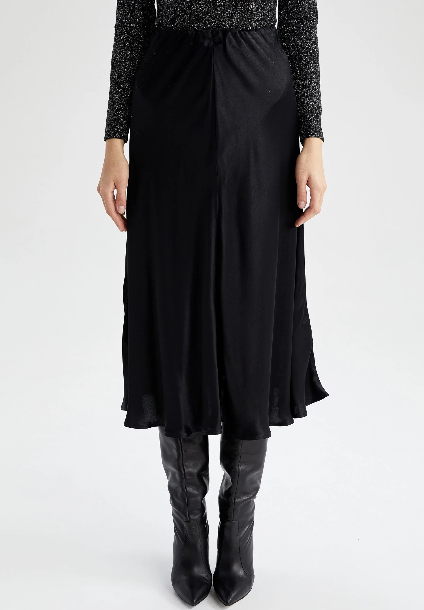 DeFacto Anvelop - A-Lijn Rok - Black 3 DeFacto Anvelop - A-Lijn Rok - Black