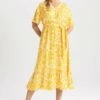 DeFacto Elastic Waist - Jurk - Yellow 2 DeFacto Elastic Waist - Jurk - Yellow -DeFacto eee07e895fee4776890f6972ea1413e0