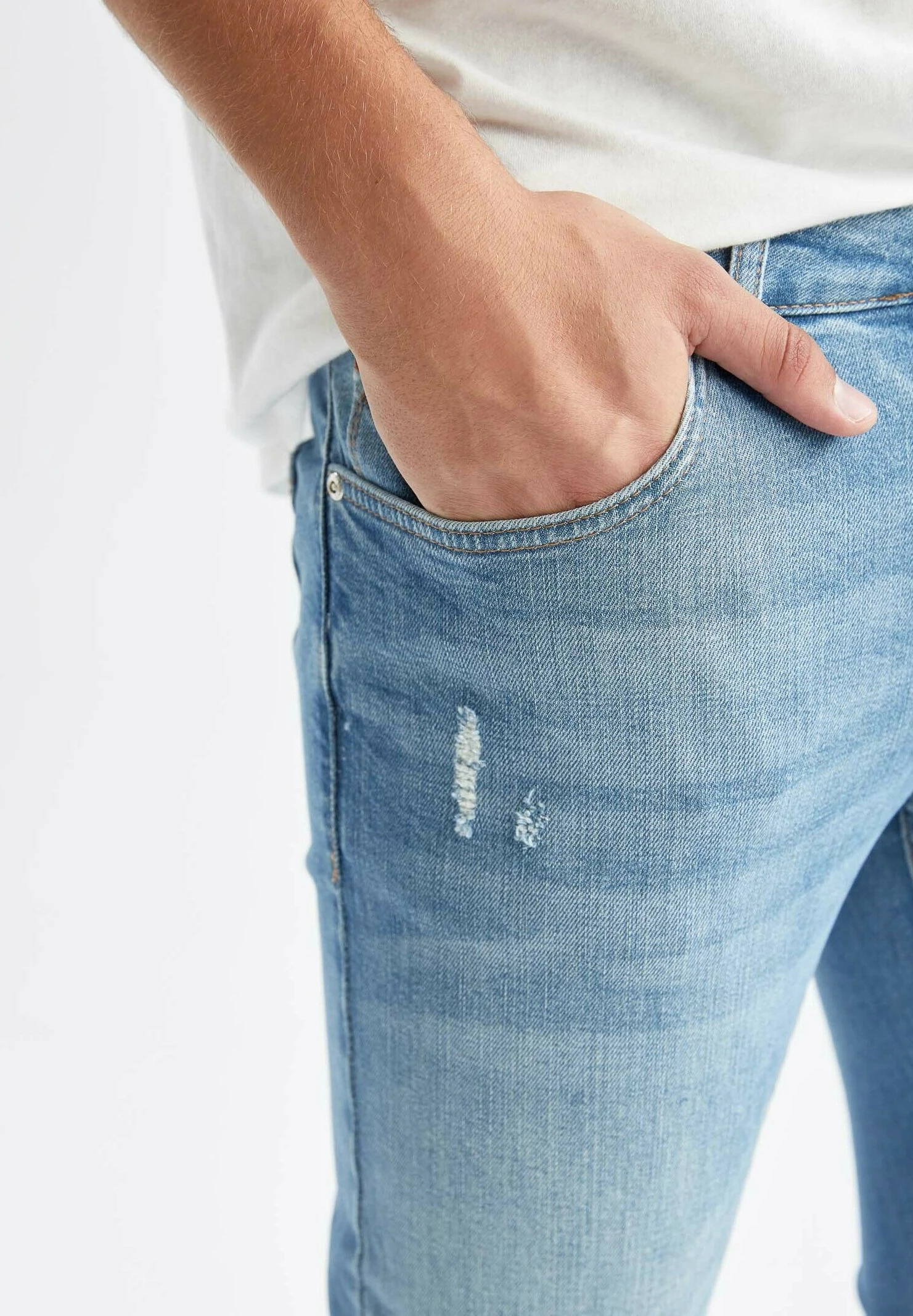 DeFacto Comfort Fit - Jeans Skinny Fit - Blue 6 DeFacto Comfort Fit - Jeans Skinny Fit - Blue - Afbeelding 4