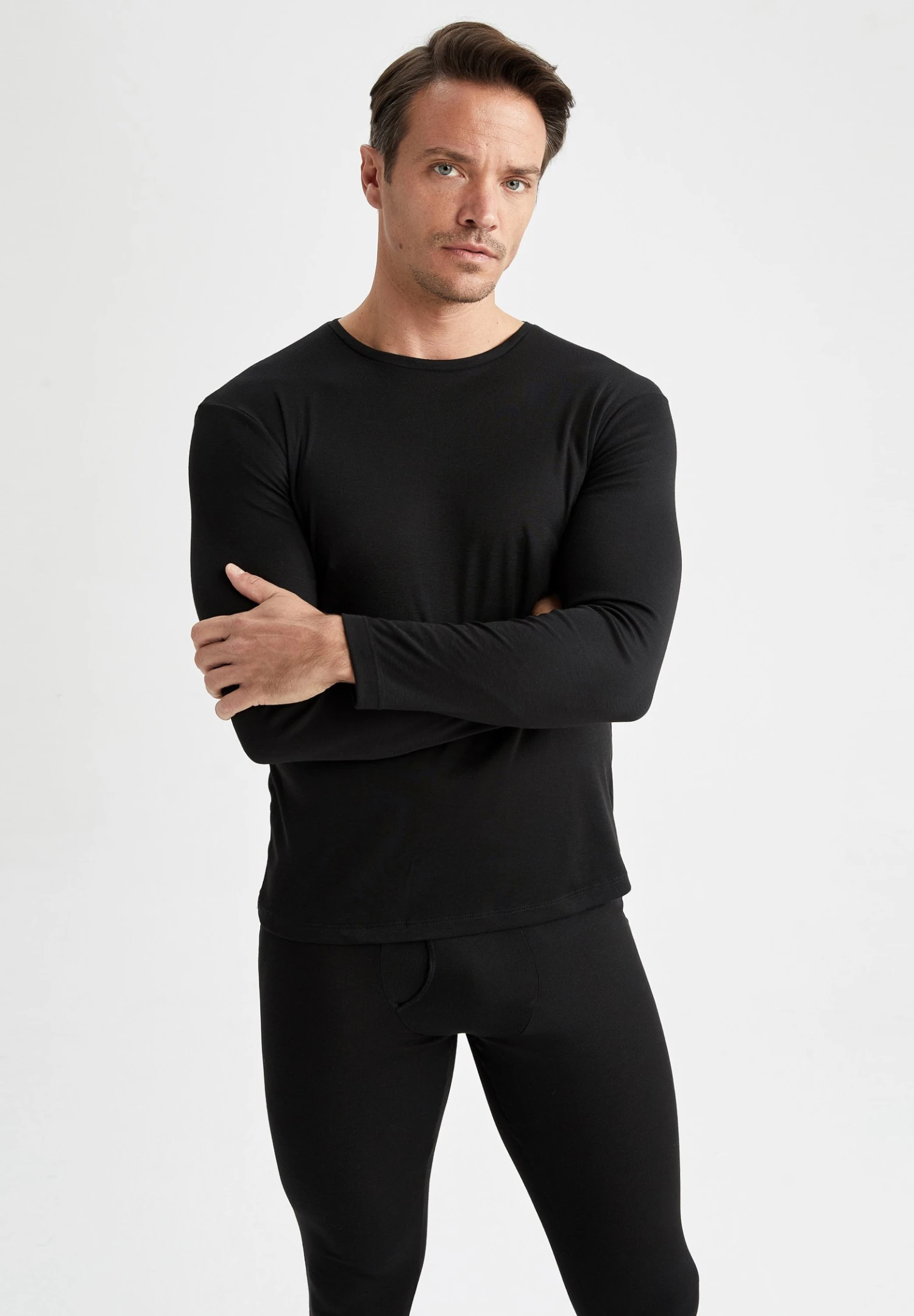 DeFacto Slim Fit-Warmtech - Hemd - Black 3 DeFacto Slim Fit-Warmtech - Hemd - Black