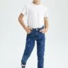 DeFacto Slim Fit Jeans - Blue -DeFacto f0c2389a9eb04ea282591ef96a1e7e2e
