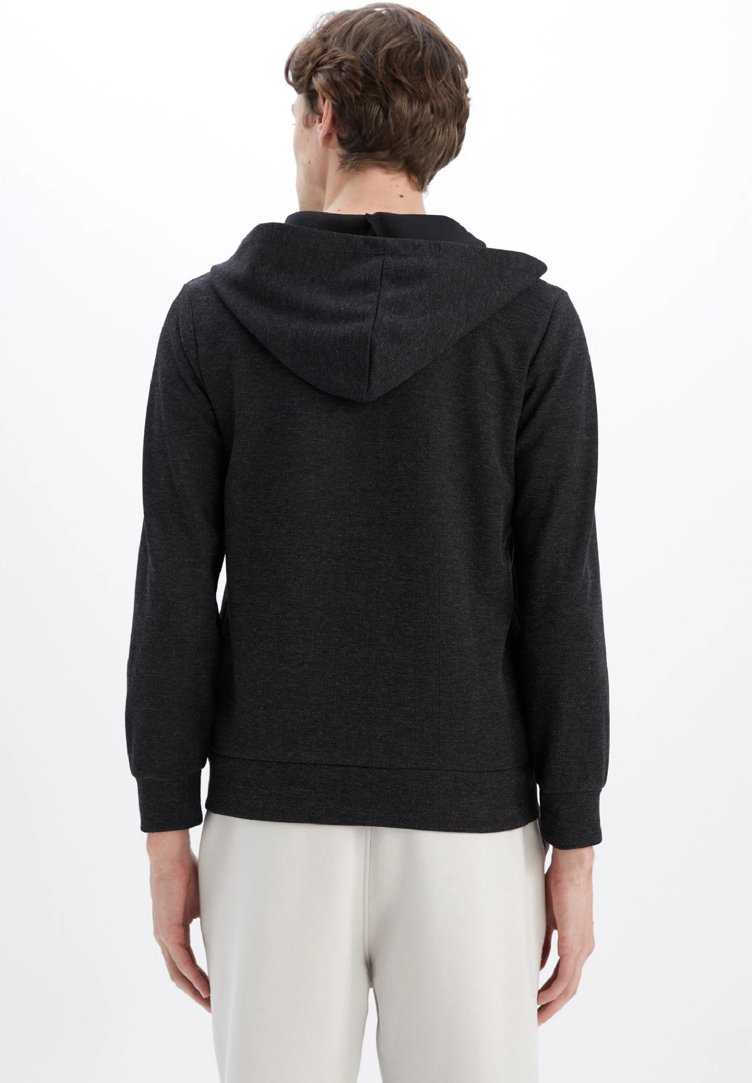 DeFacto Regular Fit - Sweater Met Rits - Anthracite 5 DeFacto Regular Fit - Sweater Met Rits - Anthracite - Afbeelding 3