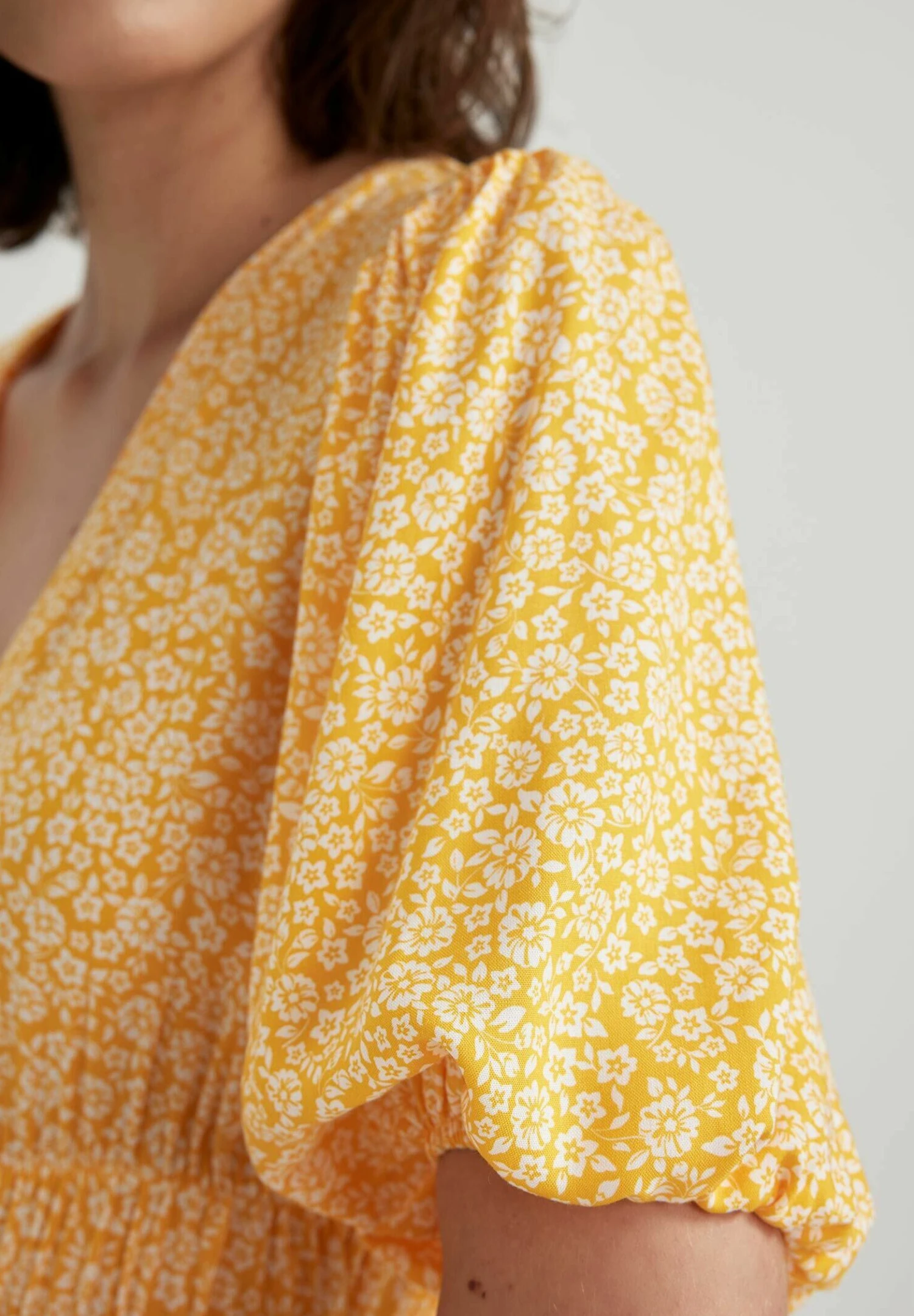 DeFacto Elastic Waist - Blousejurk - Yellow 7 DeFacto Elastic Waist - Blousejurk - Yellow - Afbeelding 5