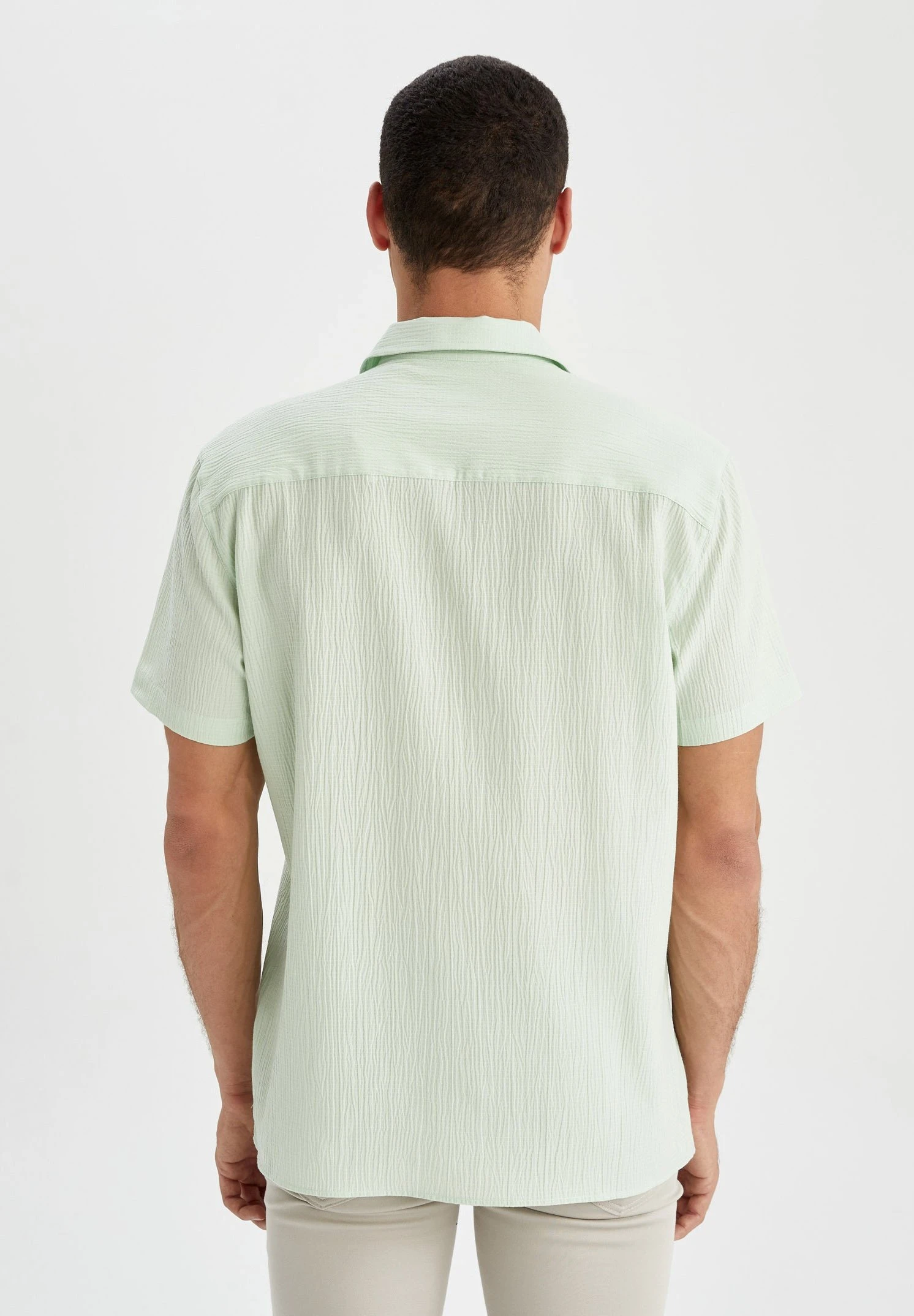 DeFacto Modern Fit- Overhemd - Turquoise 5 DeFacto Modern Fit- Overhemd - Turquoise - Afbeelding 3