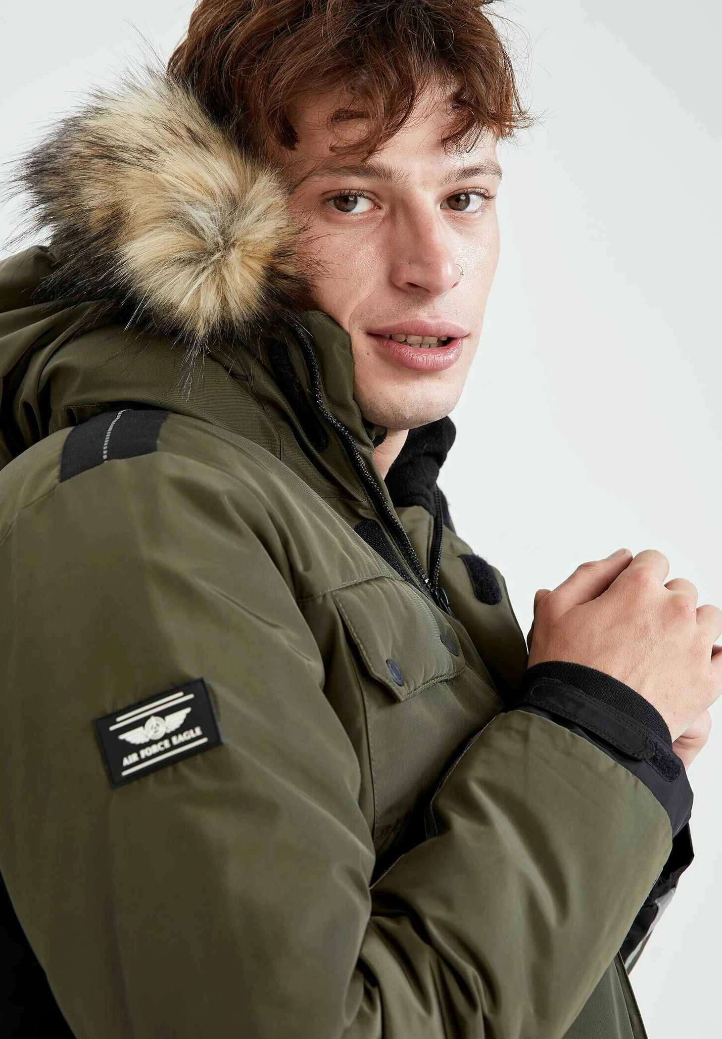 DeFacto Slim Fit - Winterjas - Green 7 DeFacto Slim Fit - Winterjas - Green - Afbeelding 5