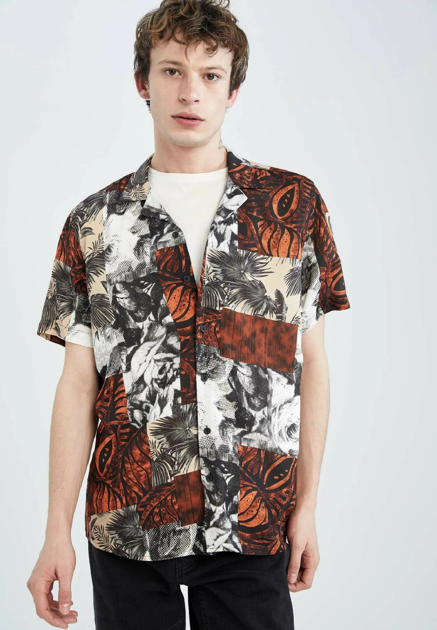 DeFacto Regular Fit - Overhemd - Brown 3 DeFacto Regular Fit - Overhemd - Brown