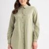 DeFacto Regular Fit - Overhemdblouse - Khaki 1 DeFacto Regular Fit - Overhemdblouse - Khaki -DeFacto f2507a3b1e694cb6a40c21ede0dd8ebe