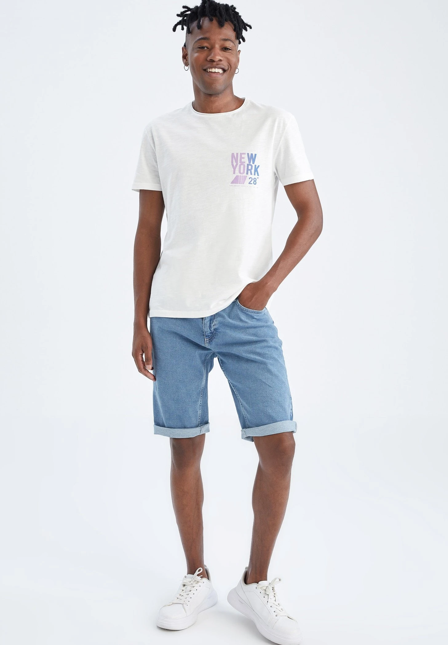 DeFacto Jeansshort - Blue 4 DeFacto Jeansshort - Blue - Afbeelding 2