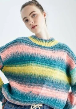 DeFacto Oversize Fit - Trui - Blue 8 DeFacto Oversize Fit - Trui - Blue -DeFacto f35221e150fb4264a68bf95b920e4208