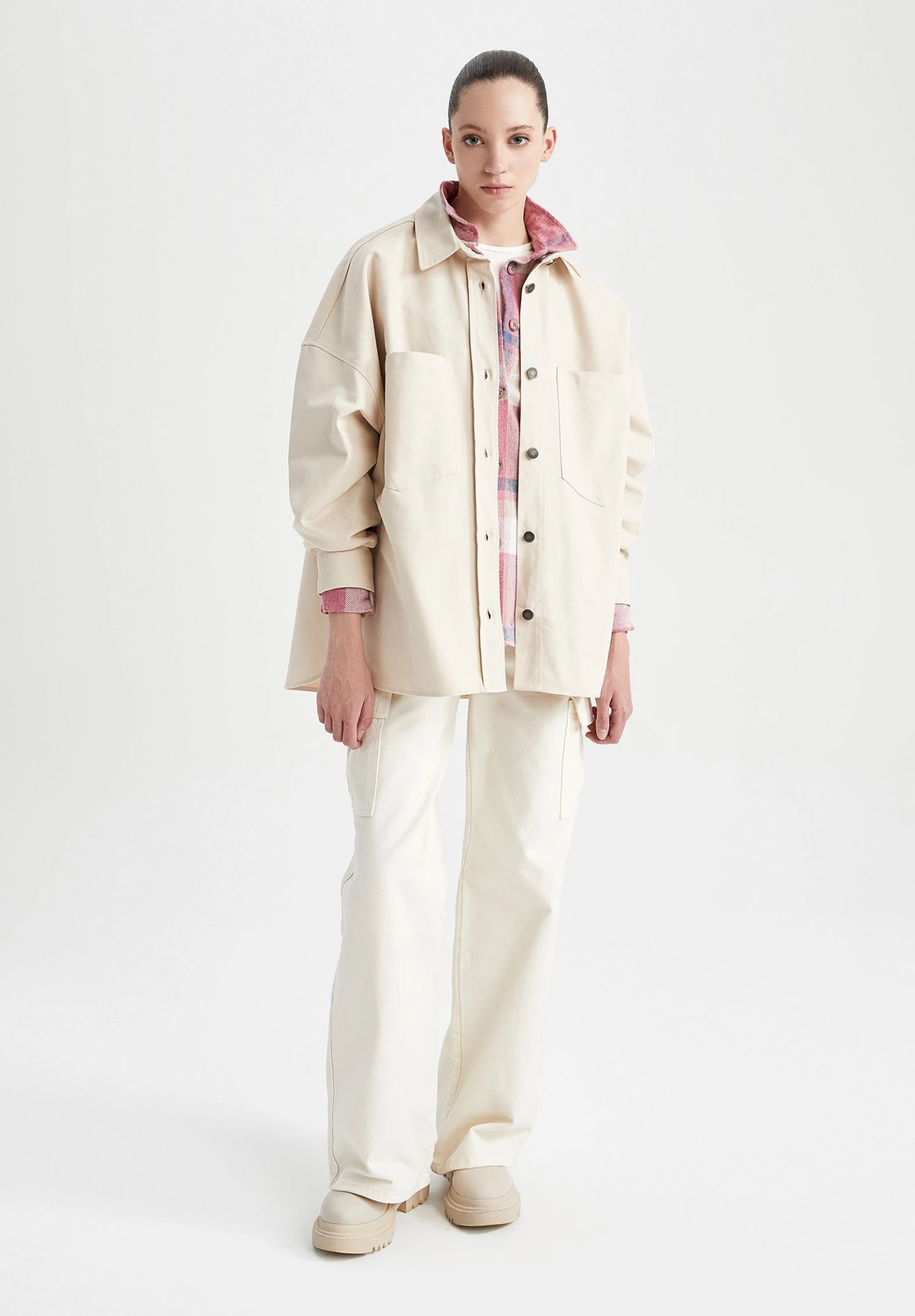 DeFacto Lichte Jas - Beige 4 DeFacto Lichte Jas - Beige - Afbeelding 2